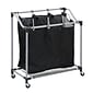 Honey Can Do Triple Laundry Sorter with Mesh Bags, Steel/Black (SRT-01641)