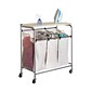 Honey Can Do Rolling Laundry Sorter with Ironing Board (SRT-01196)