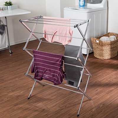 Honey Can Do Commercial Accordion Drying Rack, Chrome (DRY-01234)