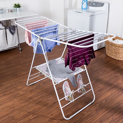 Honey Can Do Heavy Duty Gullwing Drying Rack, White Metal (DRY-01610)