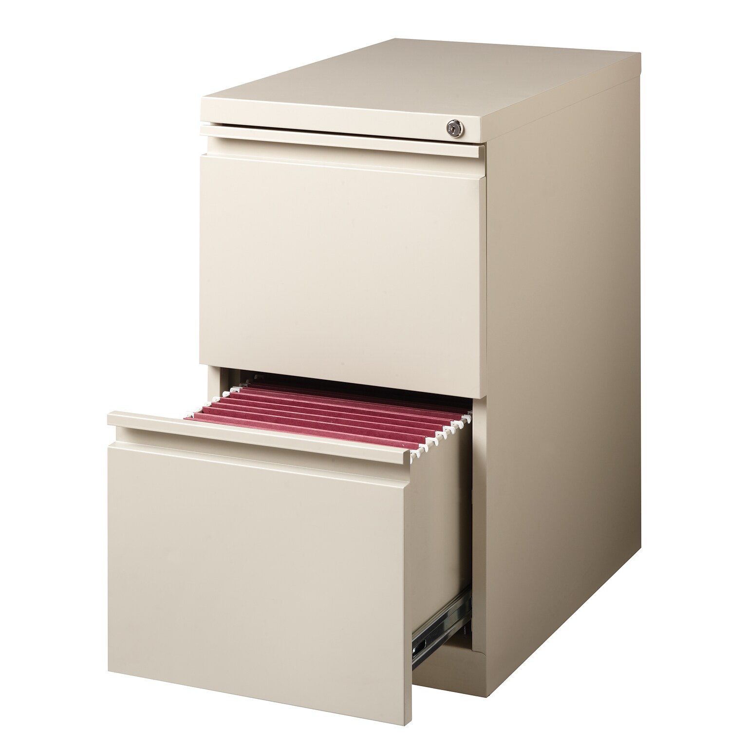 2-Drawer Mobile File Cabinet, Putty, 23 Deep (19305)