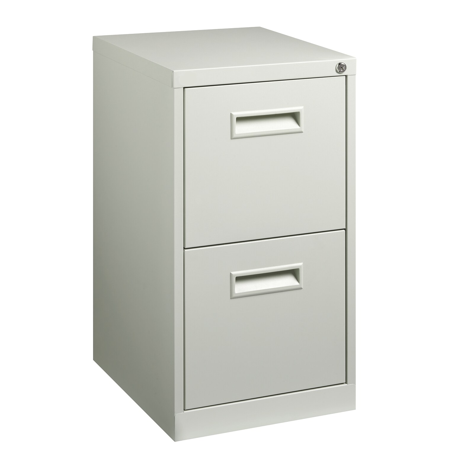 2-Drawer File Cabinet with Concealed Wheels, Gray, 19 Deep (19532)