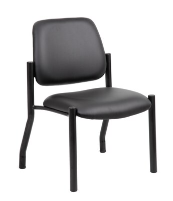 Boss Armless Guest and Reception Area Chair, Black (B9595AM-BK)