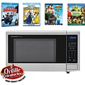 Movie Night with Orville RedenbacherS Certified 1.1 Cu. Ft. Microwave and 4-Movie Set