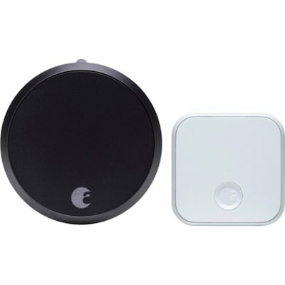 August Smart Lock Pro + Connect Bundle, Dark Gray (AUG-SL03-C02-G03)