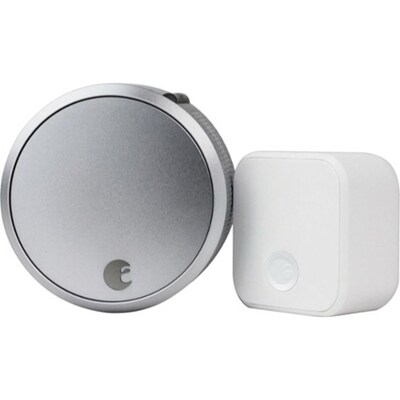 August Smart Lock Pro + Connect Bundle, Silver (AUG-SL03-C02-S03)