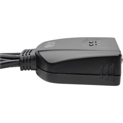 Tripp Lite 2-Port USB/VGA Cable KVM Switch with Cables and USB Peripheral Sharing (B032-VU2)