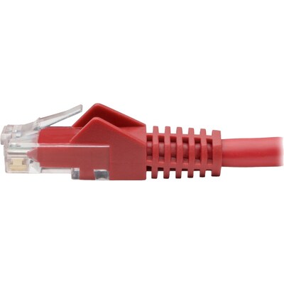 Tripp Lite Cat6 GbE Gigabit Ethernet Snagless Molded Patch Cable UTP Red RJ45 M/M 6in 6" (N201-06N-RD)