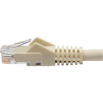 Tripp Lite Cat6 GbE Gigabit Ethernet Snagless Molded Patch Cable UTP White RJ45 M/M 6in 6" (N201-06N-WH)