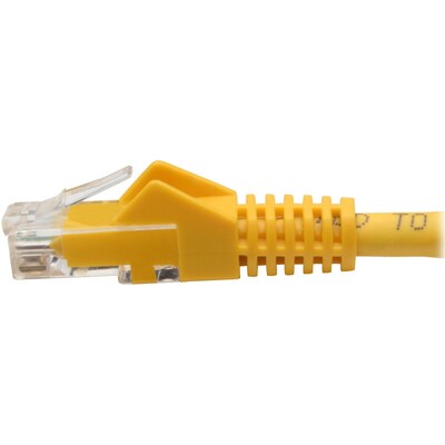 Tripp Lite Cat6 GbE Gigabit Ethernet Snagless Molded Patch Cable UTP Yellow RJ45 M/M 6in 6" (N201-06N-YW)