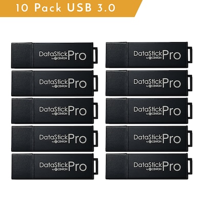 Centon MP ValuePack Pro 32GB USB 3.2 Type A Flash Drive, Black, 10/Pack (S1-U3P6-32G-10B)