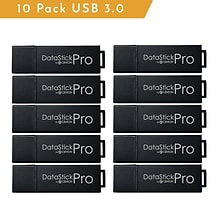 Centon MP ValuePack Pro 32GB USB 3.2 Type A Flash Drive, Black, 10/Pack (S1-U3P6-32G-10B)