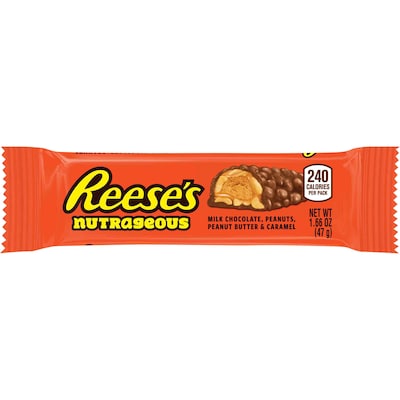 Reeses NutRageous Milk Chocolate Candy Bar, 1.66 oz., 18/Box (HEC10930)