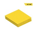 Adiroffice Yellow Corrugated Plastic Sheets Sign Blanks Short-Flute 0.15 Thick 24 X 36 12 Pack (CS2436-12-Y)