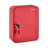 AdirOffice 48 Key Key-Lock Cabinet, Red (681-48-RED)