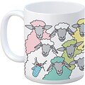 K1C2 Colorful Sheep Knit Happy Mug, 11oz (KH125)