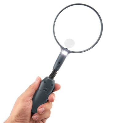 Handheld Magnifier with 20 LED Light 110mm Extra Large Magnifying