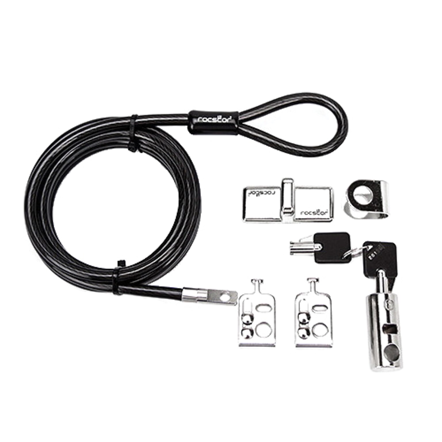 Rocstor® Rocbolt Desktop/Peripherals Security Locking Kit, Galvanized Steel (Y10C181-B1)