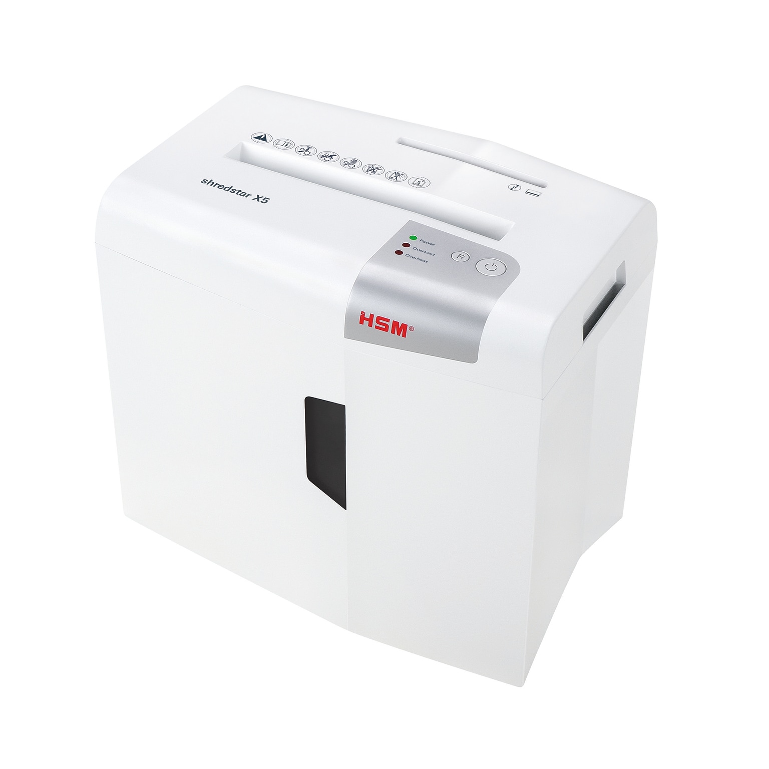 HSM shredstar X5 5-Sheet Cross-Cut Personal Shredder (HSM1043W)
