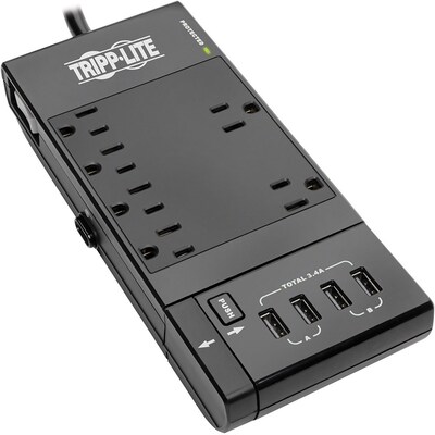 Tripp Lite Protect It! TLP66USBR 6-Outlet Surge Suppressor/Protector (TLP66USBR)