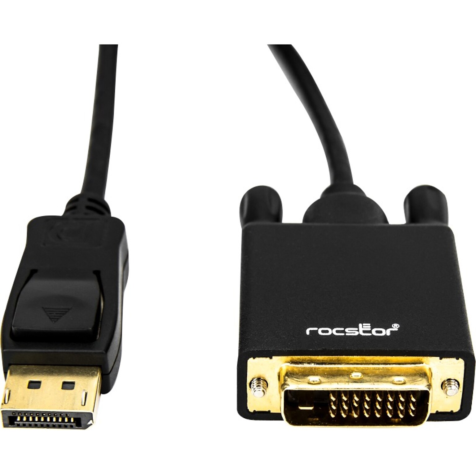 Rocstor Premium 6 Display Port to DVI-D Video Cable, Male to Male, Black (Y10C155-B1)