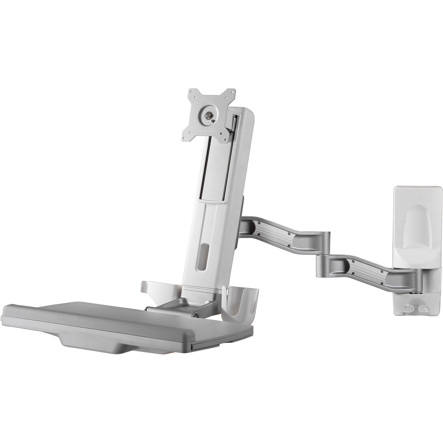 Amer Adjustable Monitor Mounting Kit, Up to 24, White (AMR1WSL)