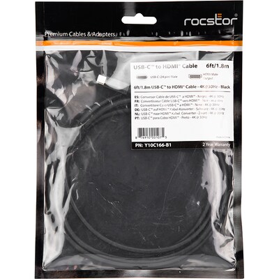 Rocstor HDMI/USB Audio/Video Cable (Y10C166-B1)
