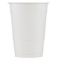 JAM Paper® Plastic Party Cups, 16 oz, White, 20 Glasses/Pack (22555216wh)