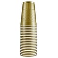 JAM Paper® Plastic Party Cups, 16 oz, Gold, 20 Glasses/Pack (22555216go)