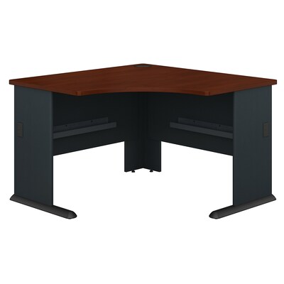 Bush Business Furniture Cubix 48W Corner Desk, Hansen Cherry, Installed (WC90466AFA)