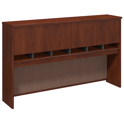 Bush Business Furniture Westfield 72W 4 Door Hutch, Hansen Cherry, Installed (WC24477KFA)