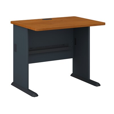 Bush Business Furniture Cubix 36W Desk, Natural Cherry, Installed (WC57436FA)