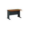 Bush Business Furniture Cubix 48W Desk, Natural Cherry, Installed (WC57448FA)