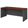 Bush Business Furniture Westfield 72W x 30D Office Desk, Hansen Cherry, Installed (WC24436FA)