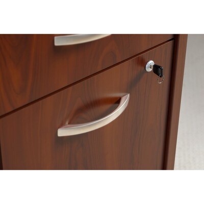 Bush Furniture Bush Series 2-Drawer Mobile Vertical File Cabinet, Letter/Legal Size, Lockable, Hansen Cherry (WC24452)