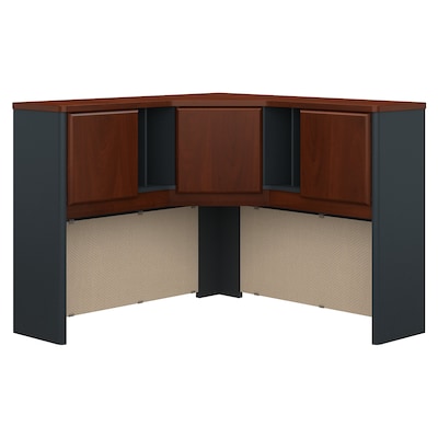 Bush Business Furniture Cubix 48W Corner Hutch, Hansen Cherry, Installed (WC94467PKFA)