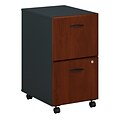 Bush Business Furniture Cubix 2 Drawer Mobile File Cabinet, Hansen Cherry (WC94452PSU)
