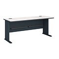 Bush Business Furniture Cubix 72W Desk, Slate, Installed (WC84872FA)