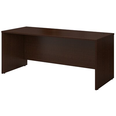 Bush Business Furniture Westfield 72W x 30D Office Desk, Mocha Cherry, Installed (WC12936FA)