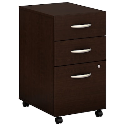 Bush Business Furniture Westfield Elite 3 Drawer Mobile File Cabinet, Letter/Legal, Mocha Cherry (XXXWC12953)