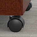 Bush Business Furniture Westfield Desk Credenza w/ 2 Drawer Mobile Pedestal, Mahogany (SRC030MASU)
