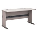 Bush Business Furniture Cubix 60W Desk, Pewter, Installed (WC14560FA)