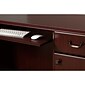 kathy ireland® Home by Bush Furniture Bennington Manager's Desk, Credenza and Bookcase, Harvest Cherry (BNT005CS)