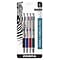 Zebra F-301 Retractable Ballpoint Pen, Fine Point, 0.7mm, Assorted Ink, 4 Pack (27174)