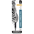 Zebra Retractable Gel Pen, Medium Point, 0.7mm, Black Ink (41311)