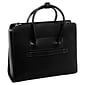 McKlein Lake Forest Ladies' Laptop Briefcase, Top Grain Cowhide Leather, Black (94335)