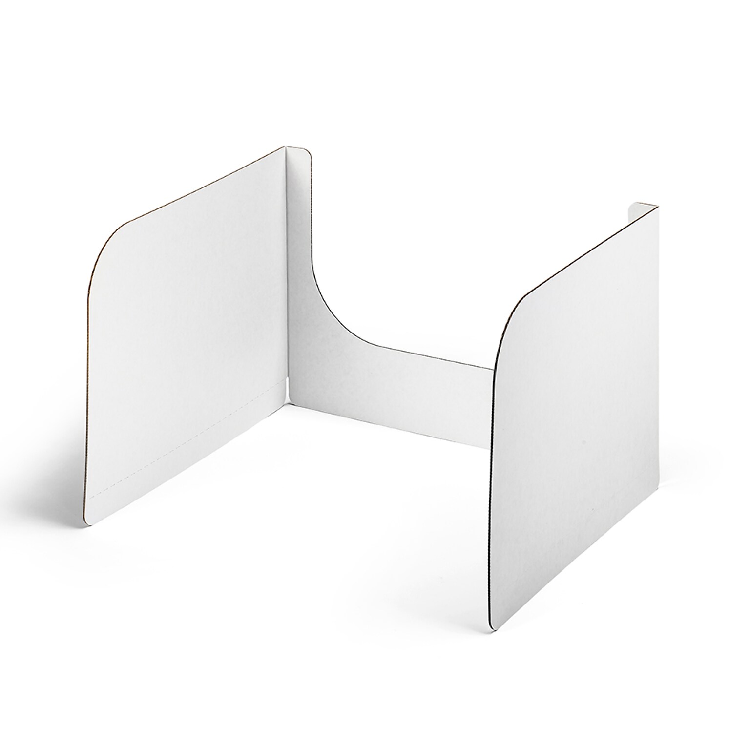 Classroom Products 13 Tall Privacy Shield w/ Window, White, 20/Box (WS1320 WH)