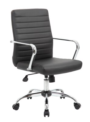 Boss Retro Task Chair with Chrome Fixed Arms (B436CCP)