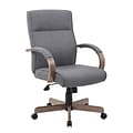 Boss Modern Executive Chair, Slate Grey w/Driftwood (B696DWSG)