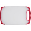 13 Semi-Transparent Polymer Cutting Board with Red Trim (CPB13SR)